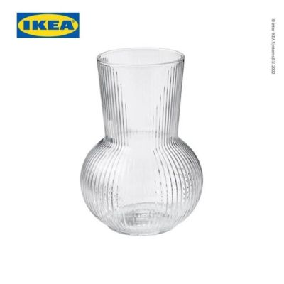 Bentuk Vas Bunga Kaca Terbaik - IKEA PDRAG Vas Bunga Kaca Dekorasi Meja
